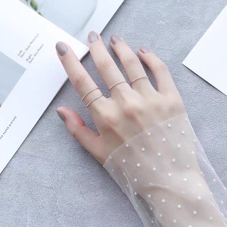 Nhẫn bạc Melusa, nhẫn tròn trơn basic cá tinh, đơn giản NC5