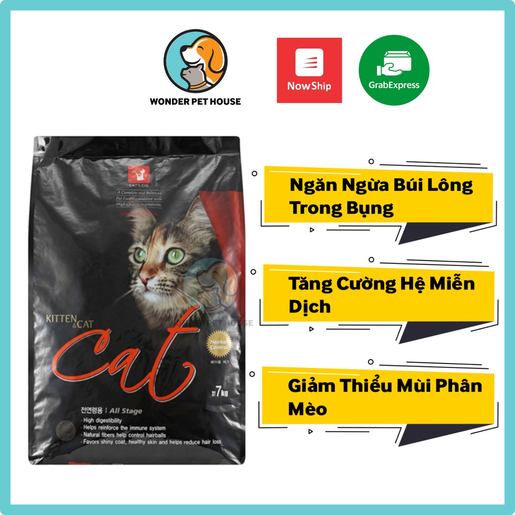 Hạt Khô Catseye Thức Ăn Cho Mèo Túi 1kg Cats Eye Cateye