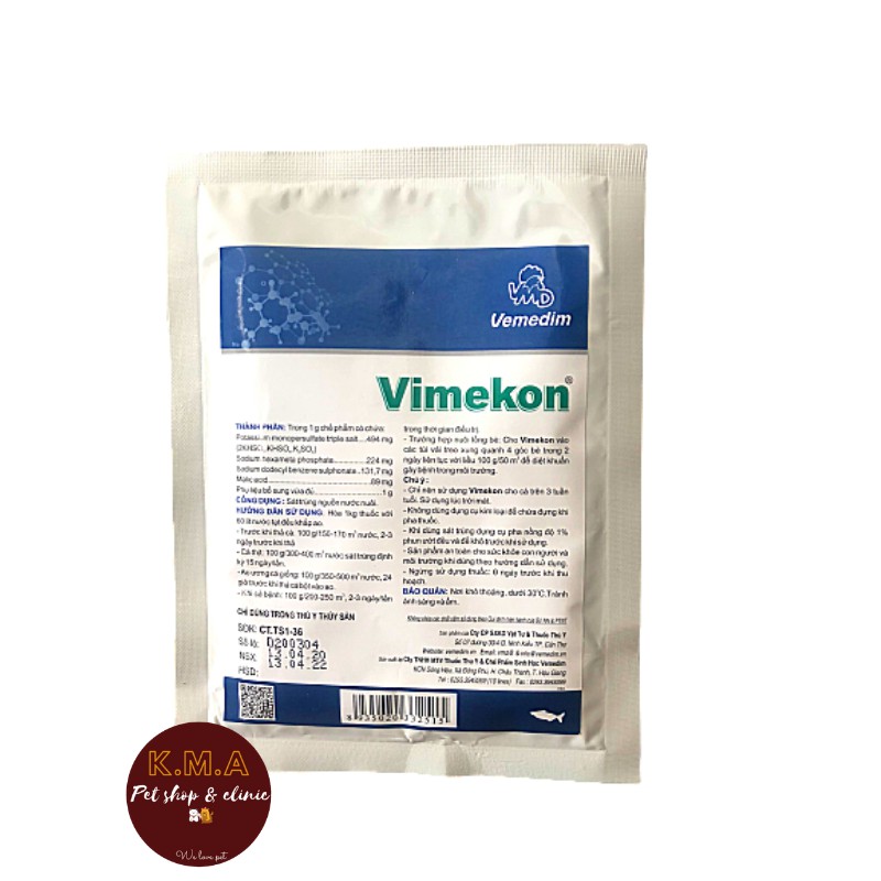 Sát trùng nguồn nước nuôi các loại cá, lươn, ếch - Diệt vi khuẩn, virus gây bệnh gan thận mủ, xuất huyết - An toàn cho c