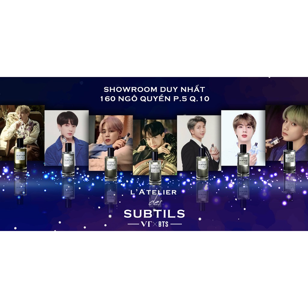 Tặng Postcards BTS 8 Tấm Khi Mua Full Box NƯỚC HOA VT X BTS L’ATELIER DES SUBTILS ( Kèm Standee ) | Thế Giới Skin Care