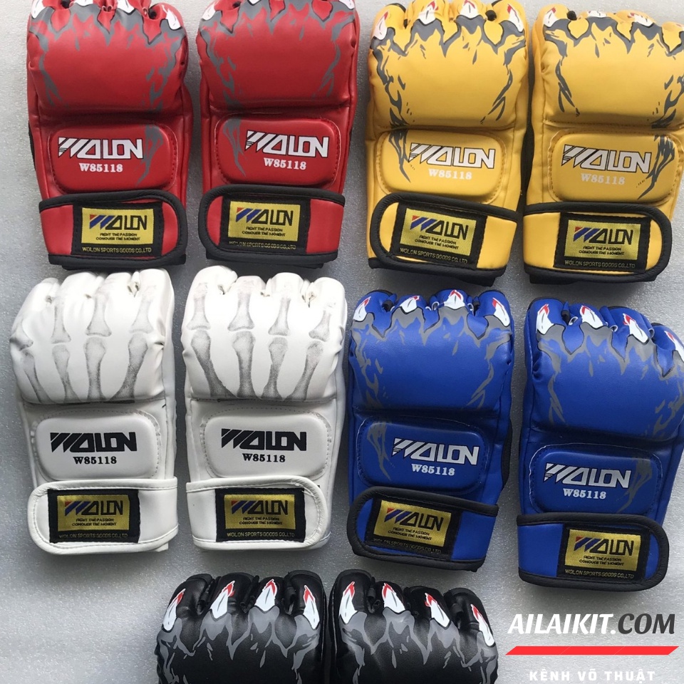 Găng Đấm Hở Ngón MMA/ Găng Boxing Muay Thái Găng Đấm  Ailaikit