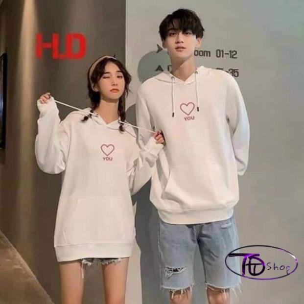 Áo hoodie đôi ⚜️ Tự Thiết Kế ⚜️ Đồ Đôi Hoodie tình yêu khủng long 2020 nỉ bông cao cấp