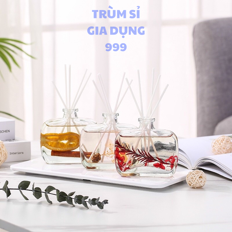 chai tinh dầu để phòng ngủ, bàn làm việc trang trí, khử mùi 100ml, chai nước hoa để bàn 100ml