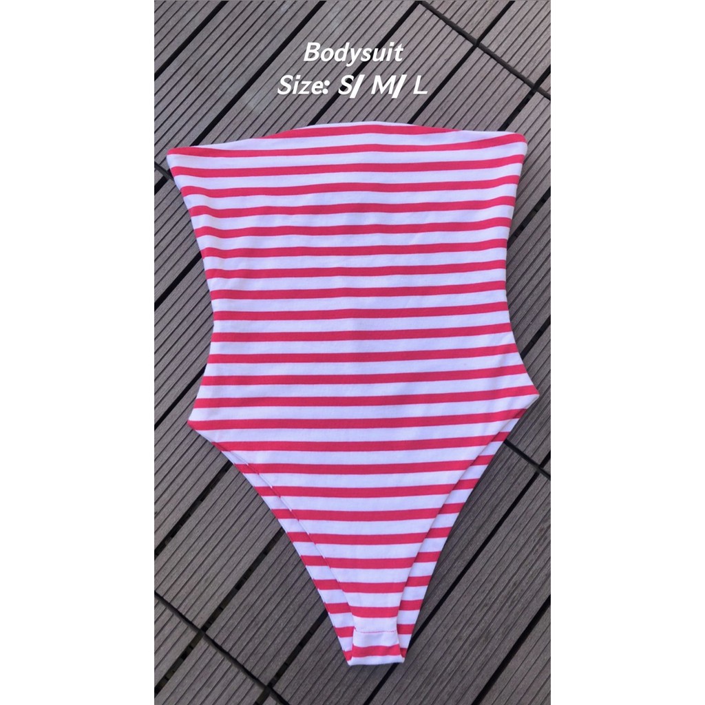Body Suit hoạ tiết sọc ngang Pink Striped | LND