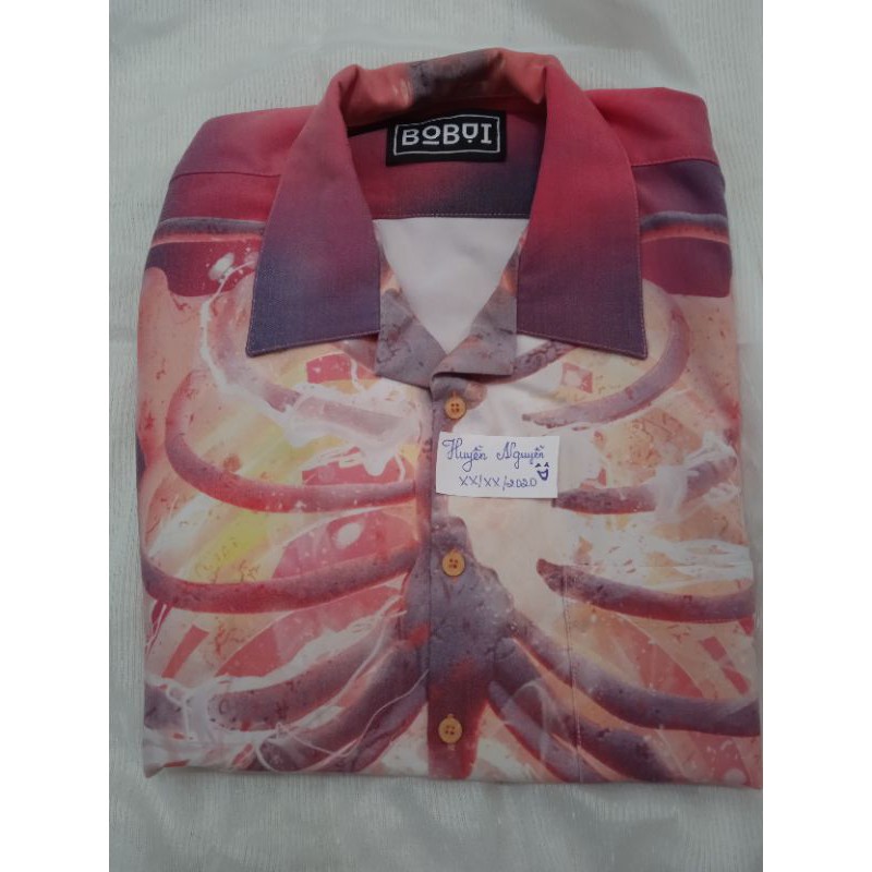 Sơ mi Bobui xương đỏ size S