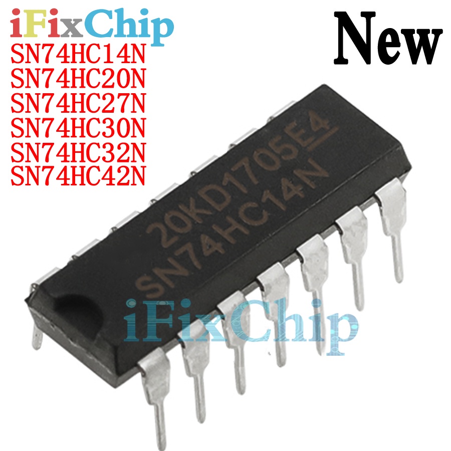 10 Chiếc SN74HC14N DIP-14 74HC14N 74HC14 SN74HC20N SN74HC27N SN74HC30N SN74HC32N SN74HC42N 74HC20 74