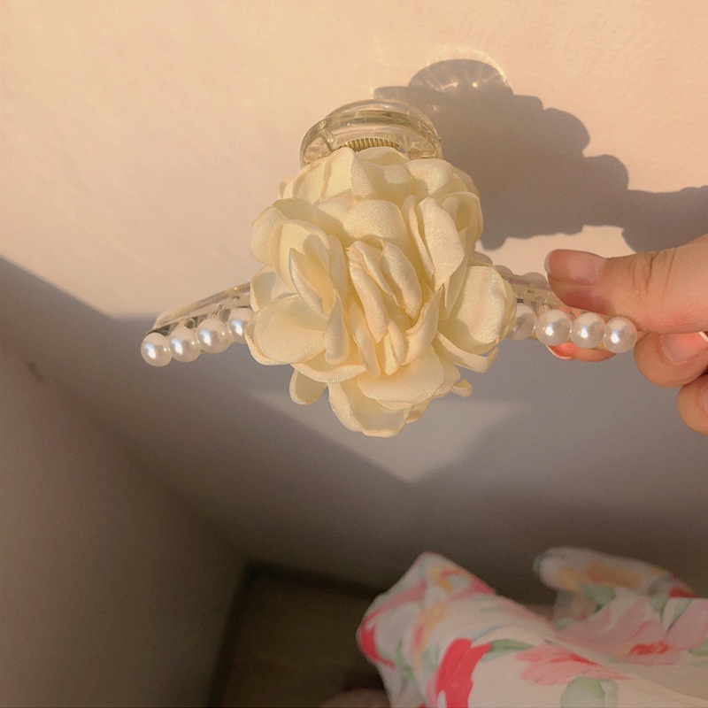 Kẹp Tóc Đính Ngọc Trai Giả Phong Cách Pháp Kiểu Mới 2022