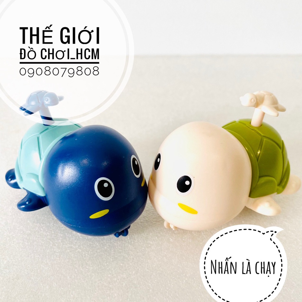 [NHẤN CÓT LÀ CHẠY] Đồ chơi trẻ em rùa con/ cá heo chạy bằng cót nhấn dành cho bé thích mô hình xe ô tô