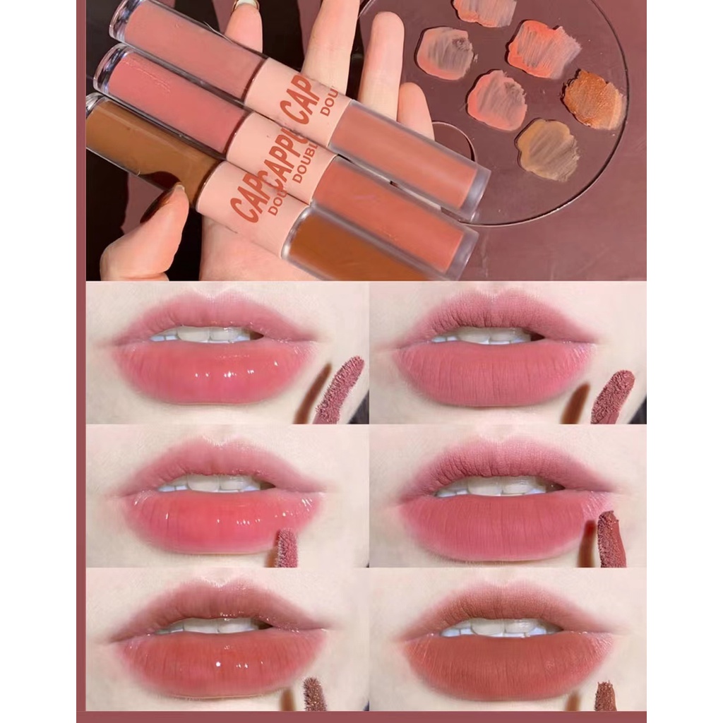 Son Môi Hai Đầu Cho Màu Nhung Lì Và Ánh Gương Thời Trang Cho Học Sinh