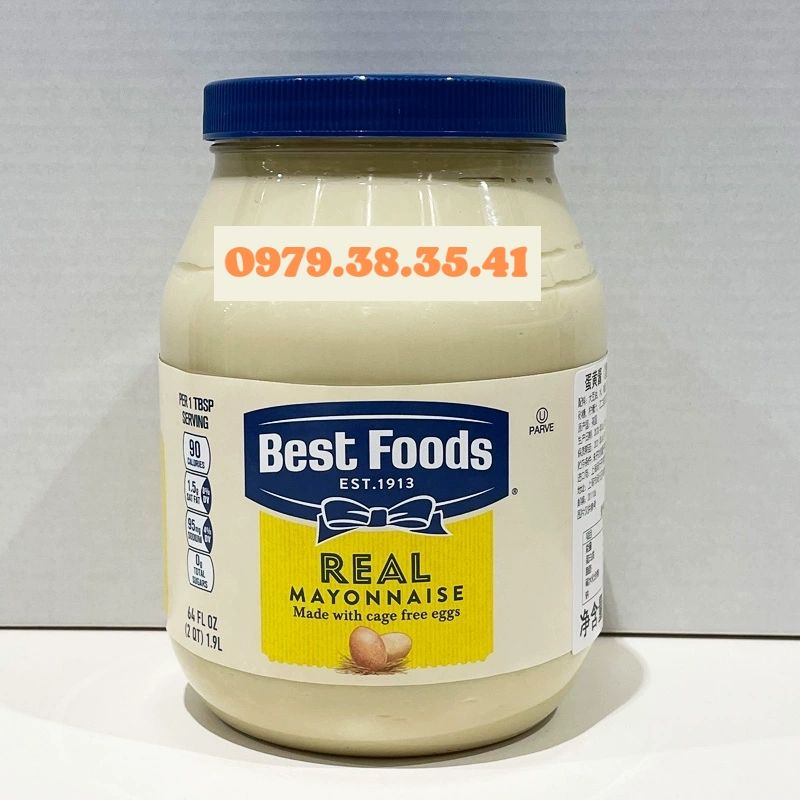 Xốt Mayonnaise Sốt Ăn Salad Rau Củ Bánh Mì hộp 3KG