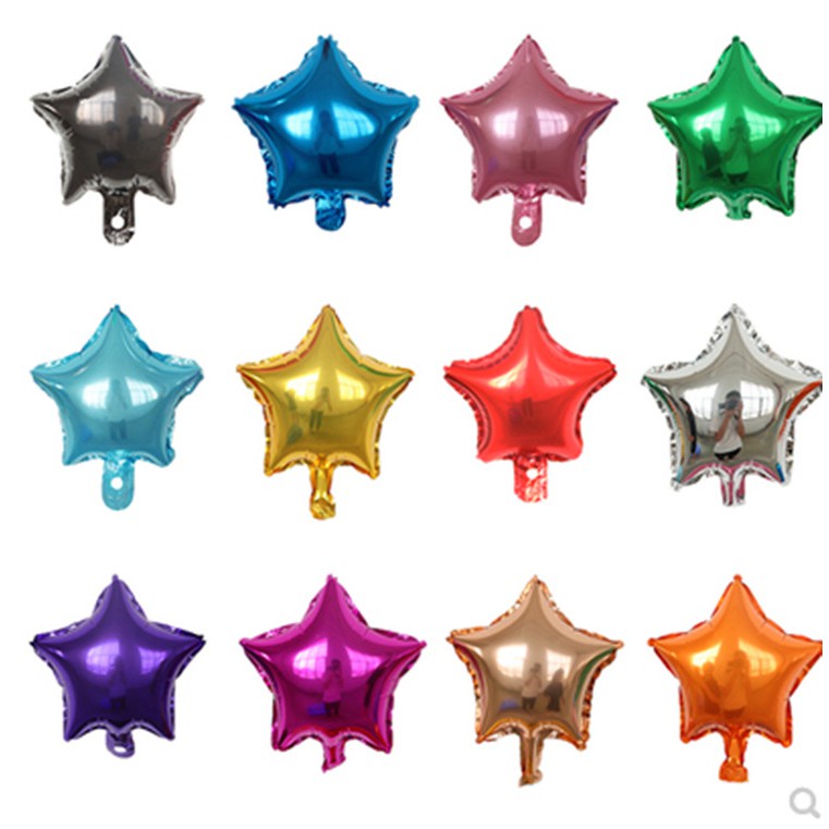 Bóng bay sinh nhật ngôi sao trái tim nhiều kích cỡ HAPPYKID BONGNSTT