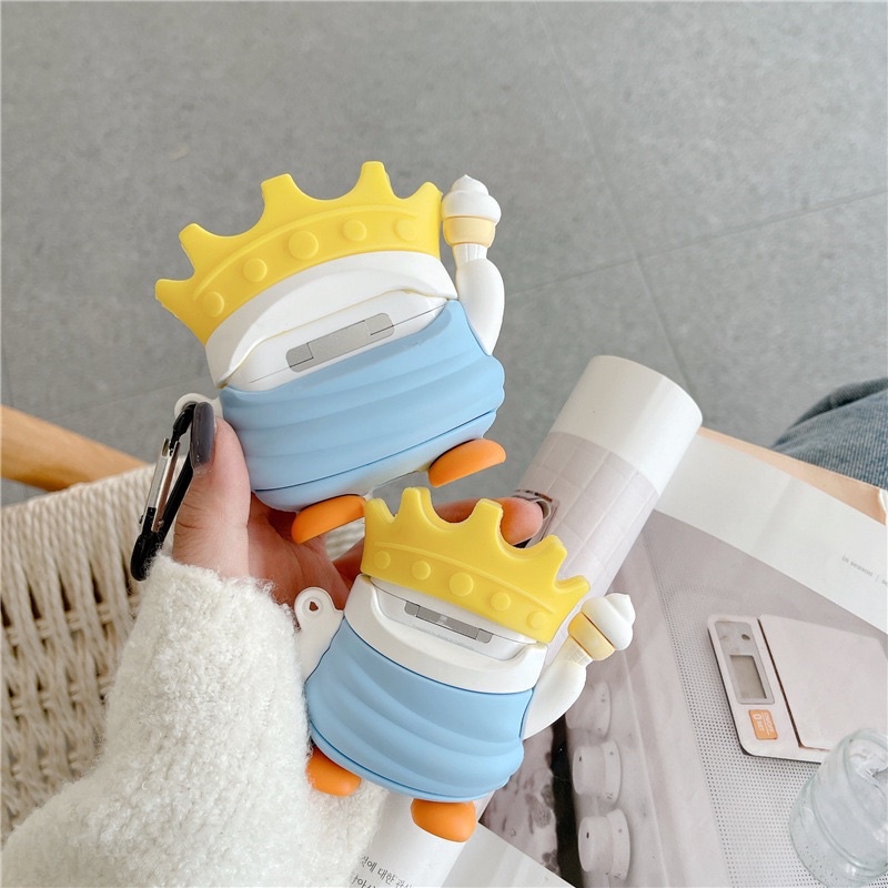 Vỏ Bảo Vệ Hộp Sạc Tai Nghe Airpods 1/Airpods 2/Airpods Pro Queen