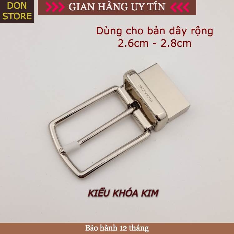 [COACH 2.8CM] Thắt Lưng Nữ Cao Cấp Xuất Mỹ Bản 2.8cm Chất Liệu Da Bò Thật Nguyên Miếng (BH 12 THÁNG)