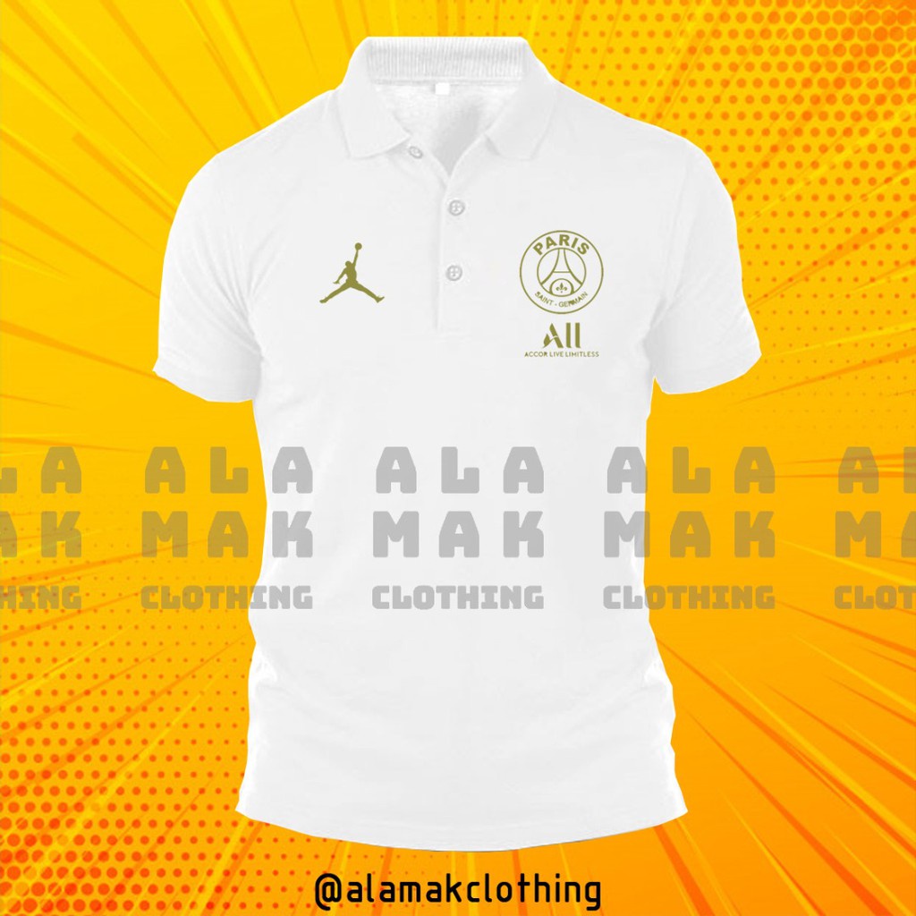Polo... Câu Lạc Bộ Bóng Đá Germain Dòng Áo Thun POLO Phiên Bản Giới Hạn / Áo Thun UNISEX!! Áo Thun 100% COTTON In LOGO Distro Thời Trang Cho Nam Nữ