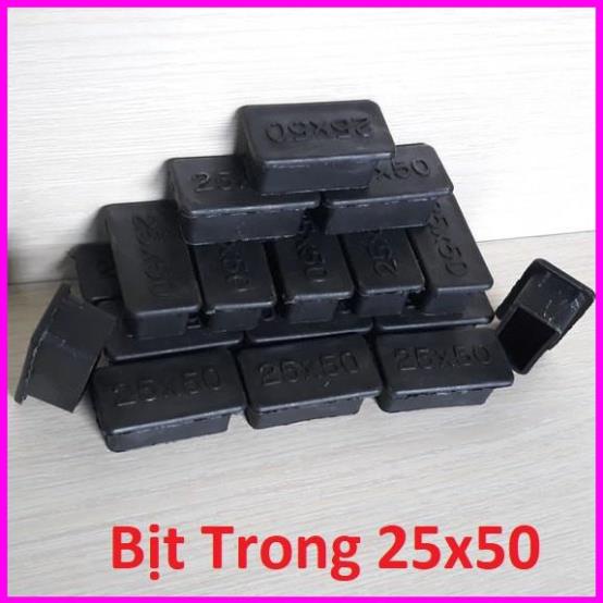 . COMBO Bộ 4 chiếc Bịt nhựa loại 20x40, bịt đầu ống sắt hộp, núm, chụp, chân đế, nút cao su bịt chân bàn, ghế, ống hộp.