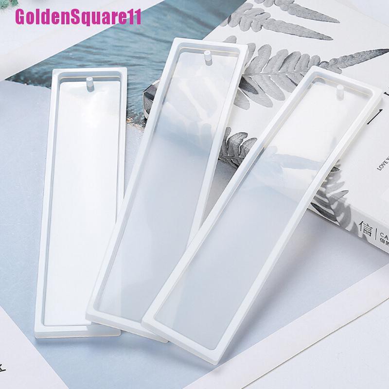 Khuôn Silicone Hình Chữ Nhật Làm Thẻ Đánh Dấu Trang Sức DIY