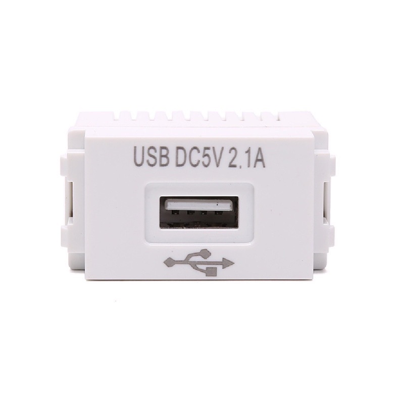 Ổ cắm sạc điện thoại cổng USB 5V 2.1A âm tường, lắp mặt panasonic