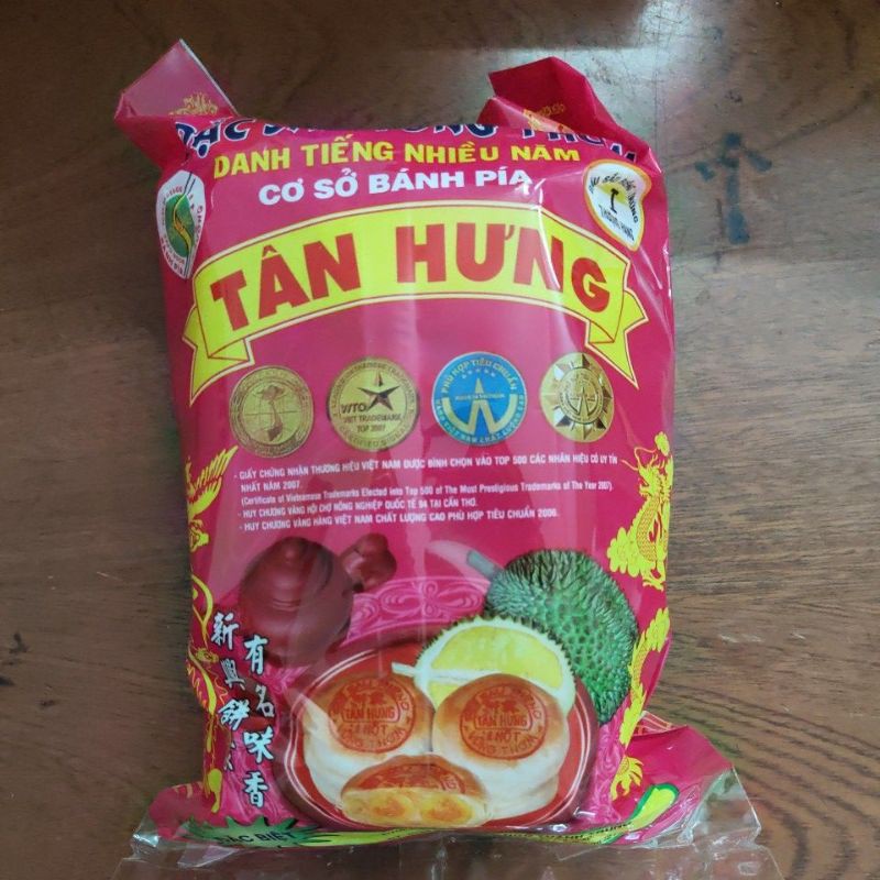 BÁNH PÍA SẦU RIÊNG 1 TRỨNG TÂN HƯNG 350G - ĐẶC SẢN VŨNG THƠM SÓC TRĂNG