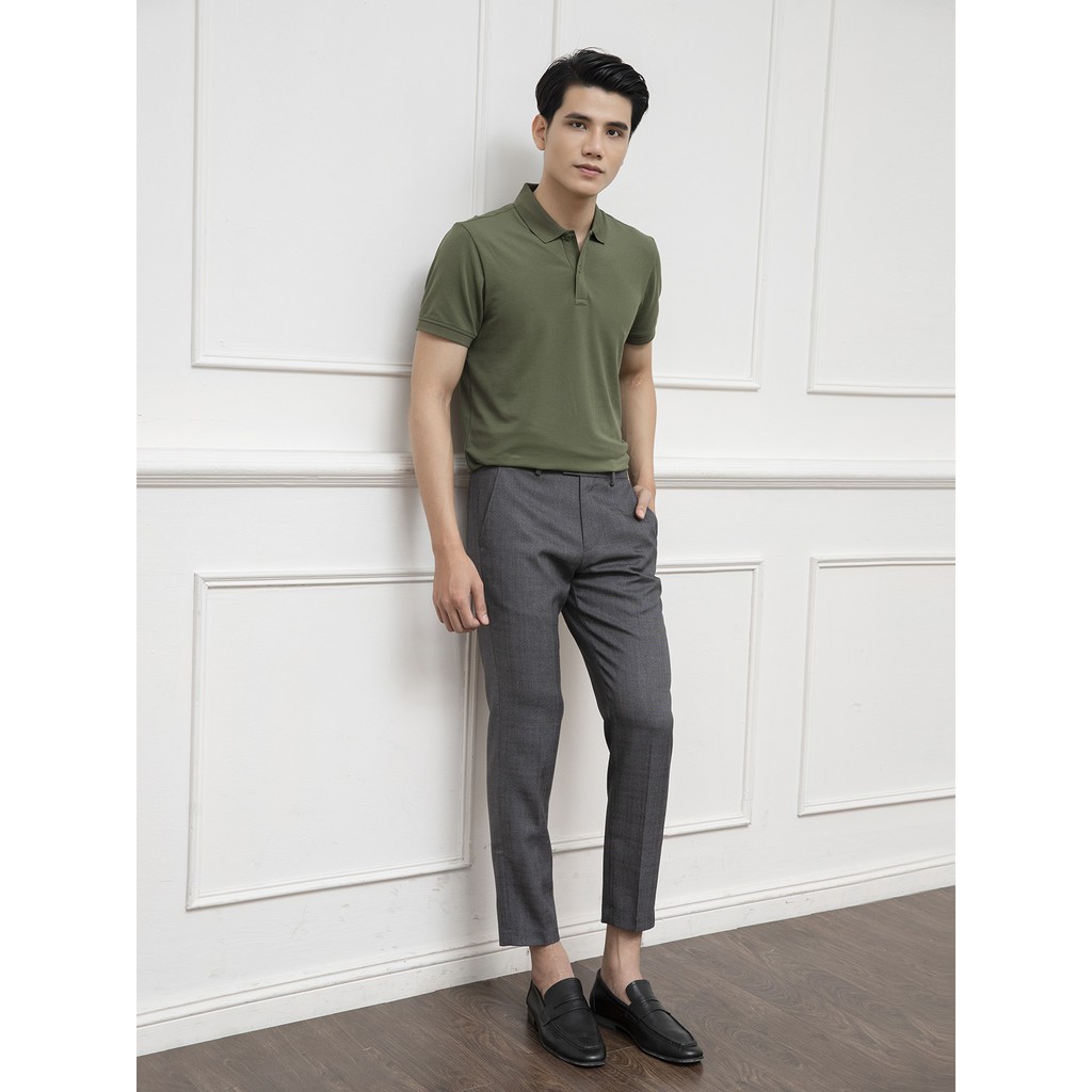 Quần tây nam Aristino quần âu nam kiểu dáng cropped polyeste cao cấp chính hãng ATR01701