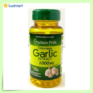 Viên uống tinh dầu tỏi Garlic Extract 1000mg Puritan’s Pride 250 viên nang mềm [Hàng Mỹ hạn dùng 2023]