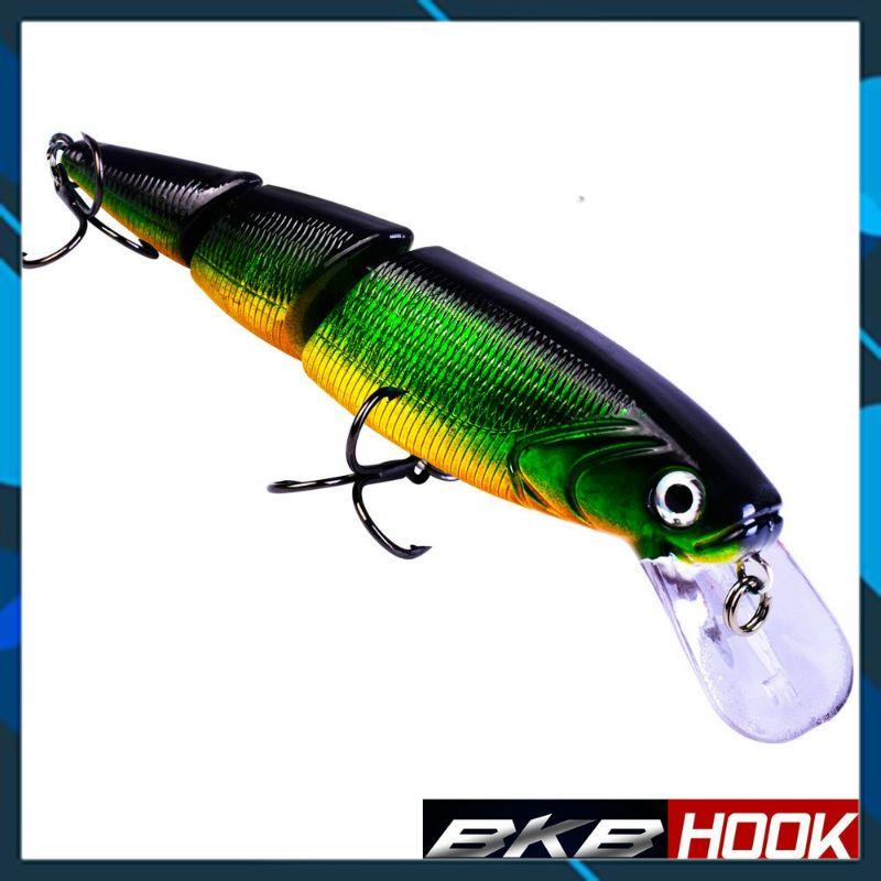 [Chất Lượng] Mồi Câu Lure 3 Khúc Dài 11cm nặng 14,7g  Chuyên Lure Chẽm,Nhồng, Hồng,Măng