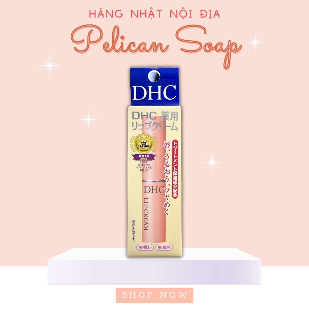 Son Dưỡng Môi Nhật Bản DHC Lip Cream 1,5g không màu pelican