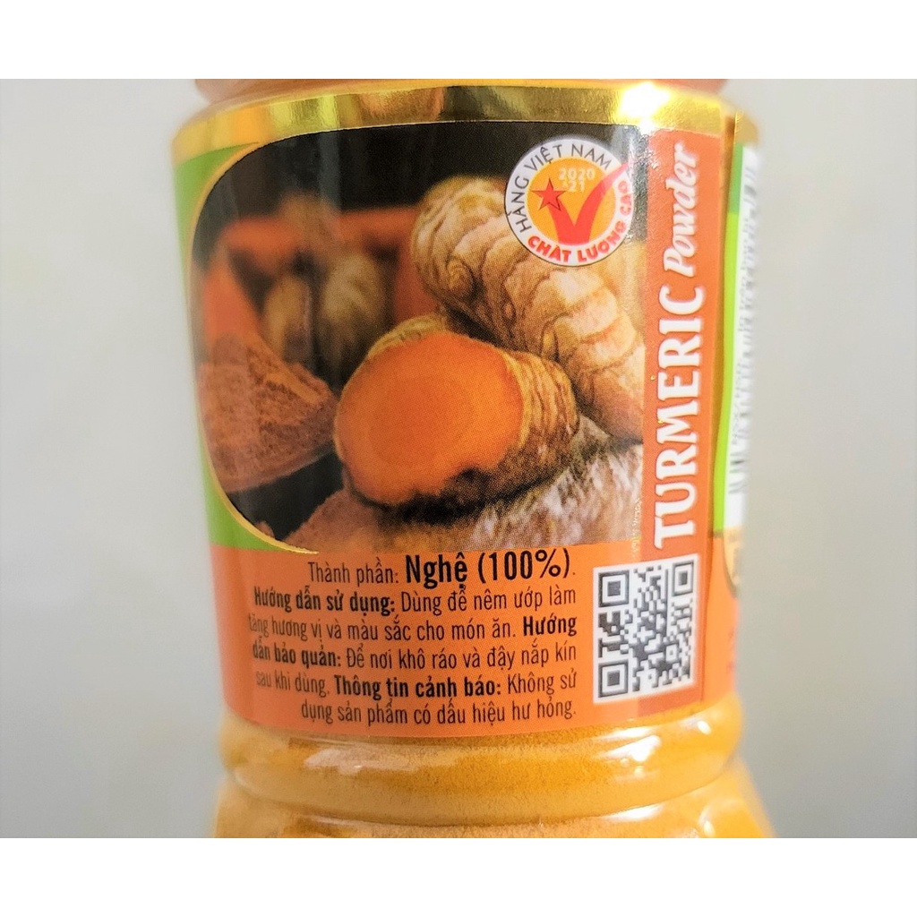 [Lọ 60g] BỘT NGHỆ Gold [VN] ÔNG CHÀ VÀ Turmeric Powder