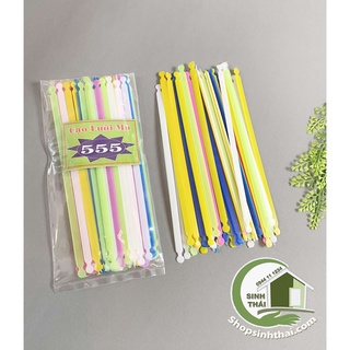 Que cạo lưỡi bằng nhựa, bịch 40 cây