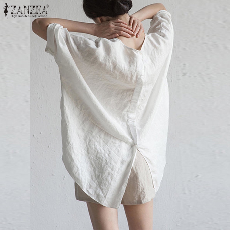 ZANZEA Áo Tay Lửng Dáng Rộng Thời Trang Quyến Rũ Dành Cho Nữ | BigBuy360 - bigbuy360.vn