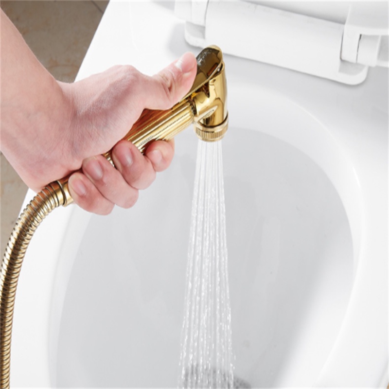 Firte Bộ Vòi Hoa Sen Nhà Tắm Vòi Hoa Sen Cầm Tay Bằng Đồng Màu Vàng Kim Sang Trọng Với Đế Đỡ Hai Đầu Ra Nước