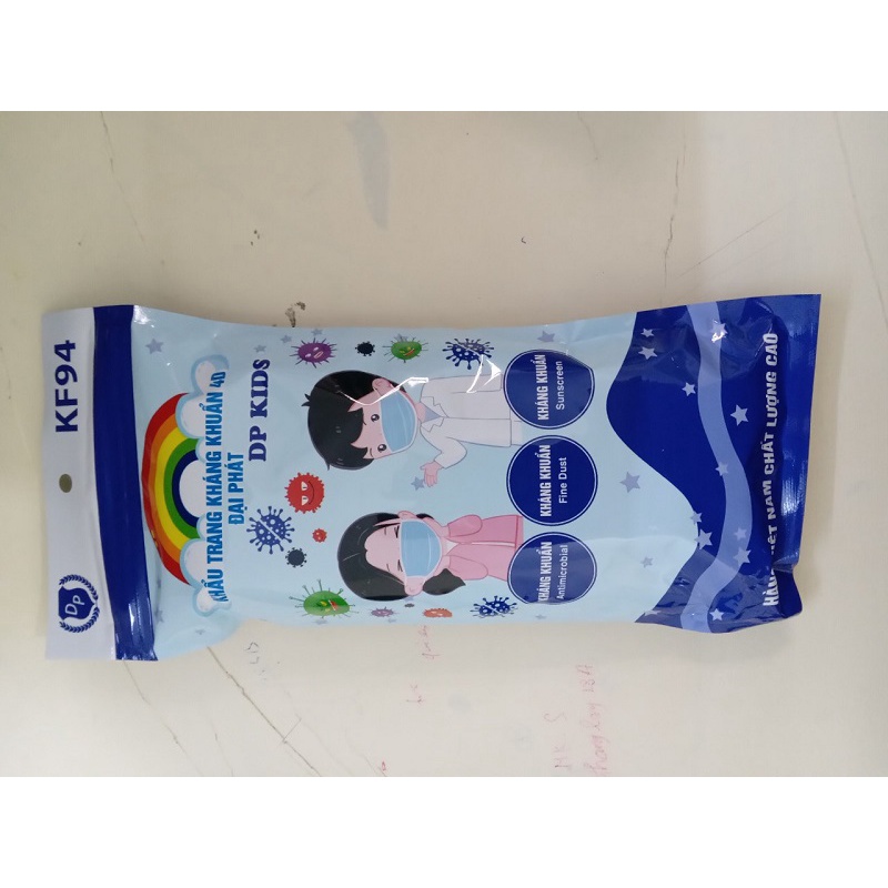 Khẩu trang y tế 4D trẻ em chính hãng DP mask kids