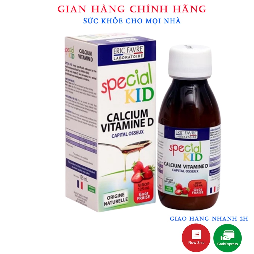 Special Kid Calcium Vitamin D - Calcium Và Vitamin D Giúp Xương Chắc Khỏe,Phát Triển Chiều Cao Cho Bé