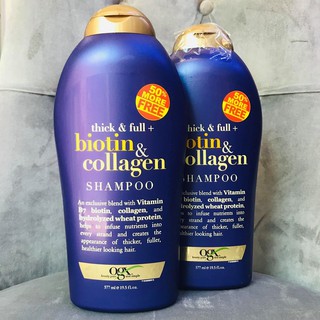 Dầu Gội Xả Biotin Collagen [Hàng Chính Hãng] Chống Rụng Tóc Và Kích Thích Mọc Tóc Nhanh, Hương Thơm Dịu, 577ml(Một Cặp)