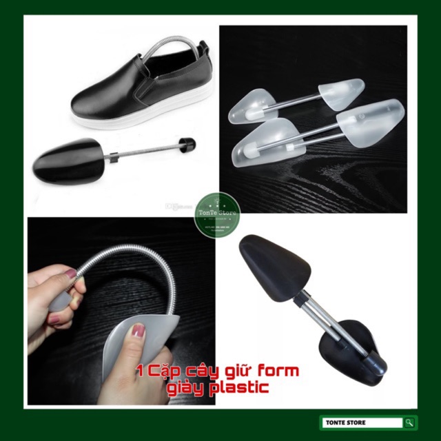 [Mã FAGET5K giảm 5K đơn 0đ] Cây giữ form giày nam plastic nhiều màu tùy chọn (2 chiếc/bộ) TSB or TSW