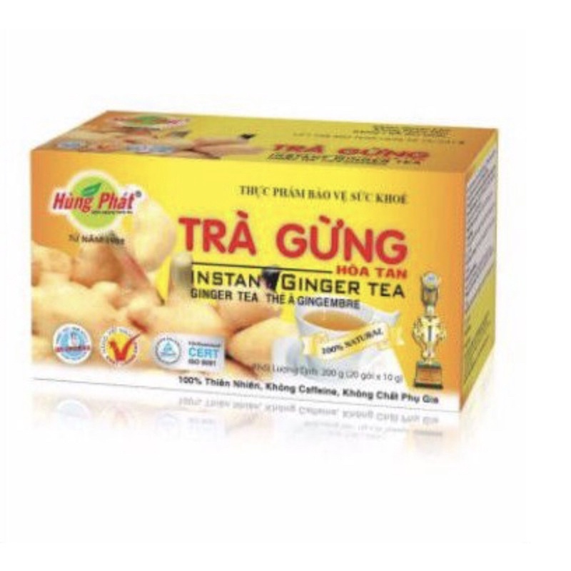 Trà Gừng Hòa Tan Hùng Phát 200gram