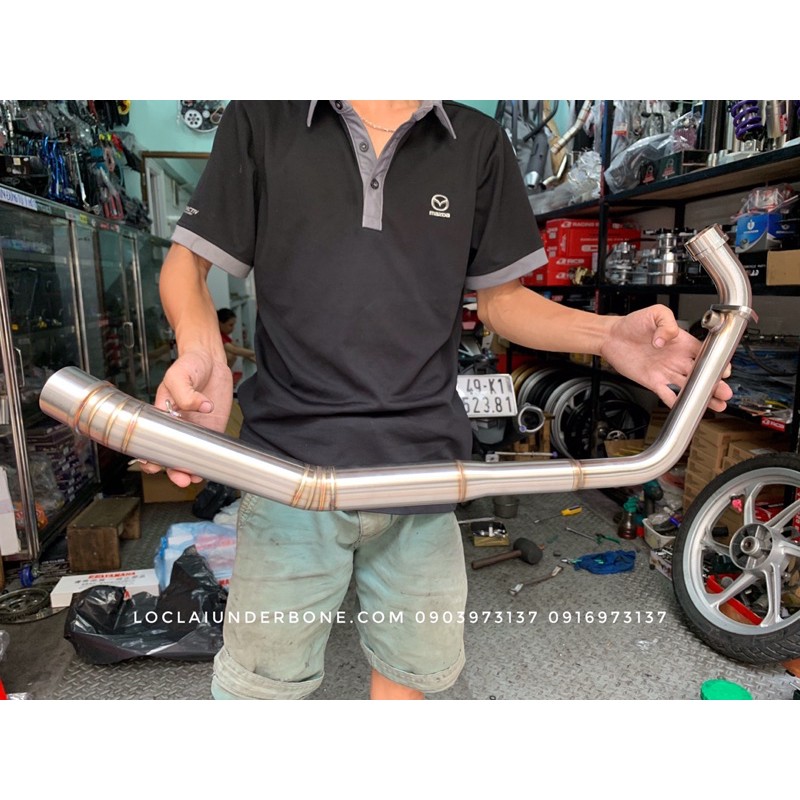 Cổ Pô R8 32-51 Form WRX cho Winner/Sonic