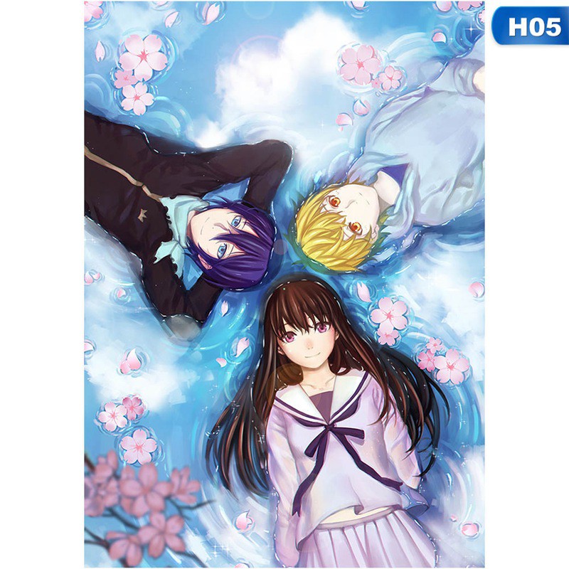 flowersqueen Tranh treo poster hoạt hình anime Nhật Bản noragami