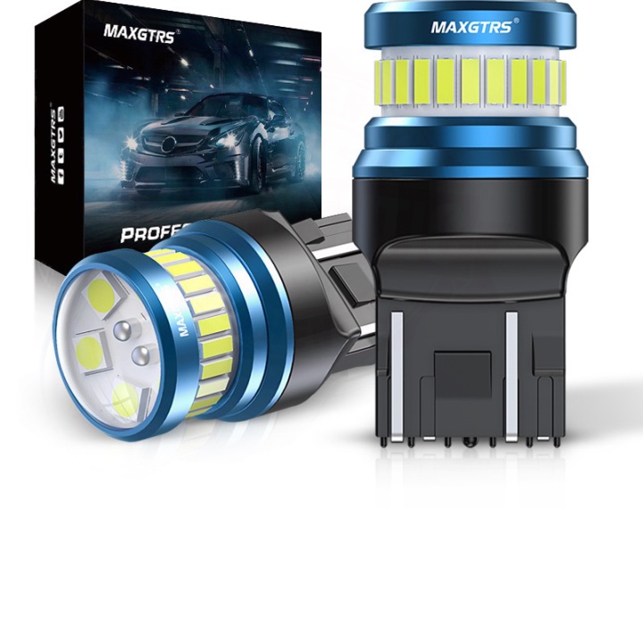 (Hỏa tốc) MAXGTRS Bộ 2 Đèn LED T20 1157 BAY15D P21/5W 7443 Sck W21/5W Cho Đuôi Xe Hơi