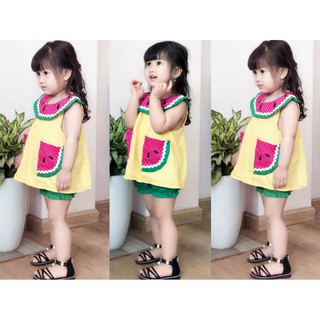 Bộ dưa hấu bé gái kute