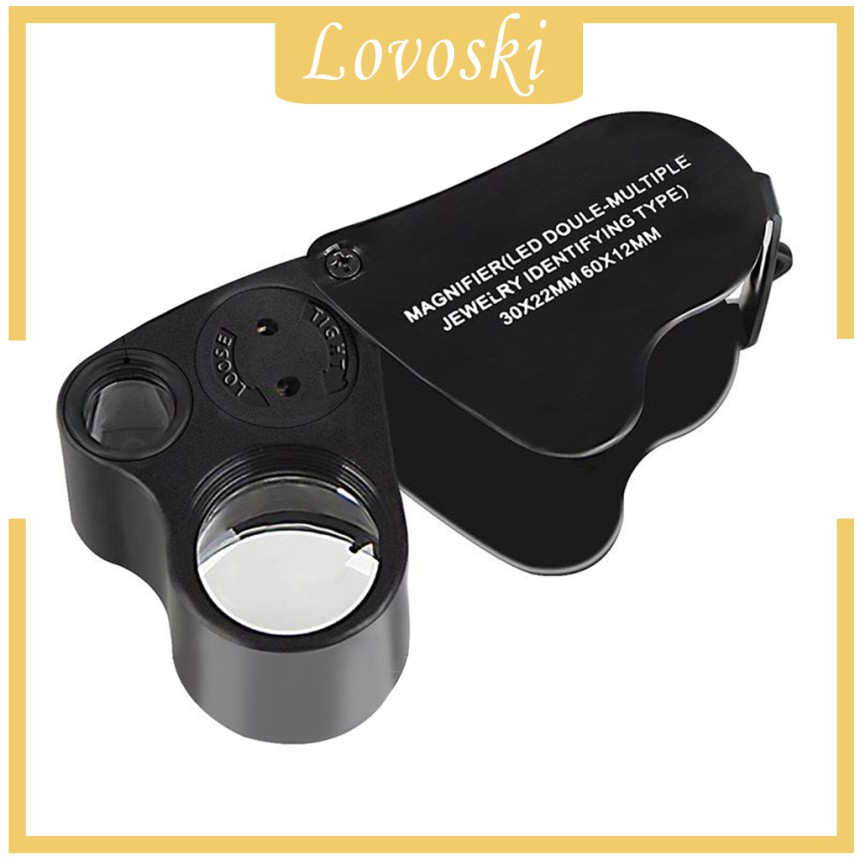 Kính LúP Trang SứC 30X 60X + 2 ĐèN LED Chuyên DụNg