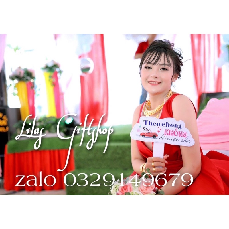 Hastag cầm tay, biển tên cầm tay trang trí đám cưới