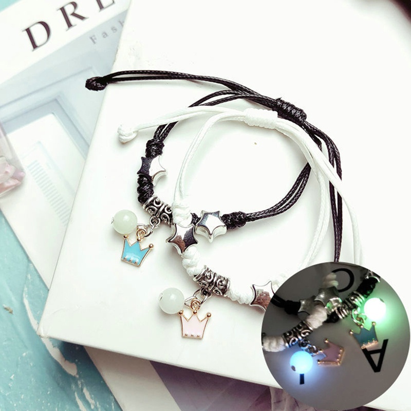 Vòng Tay Bện Dây Gắn Chuông Sáng Tạo Có Thể Điều Chỉnh Cho Cặp Đôi