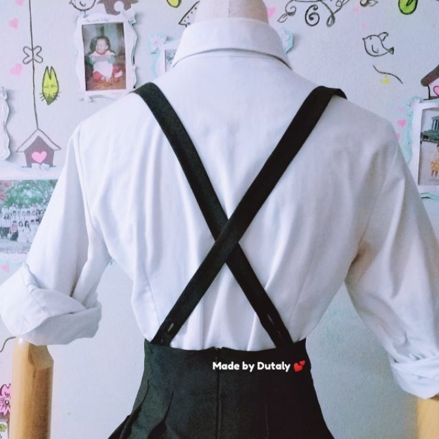 Girl 03 - Chân váy yếm xếp ly cosplay Thu Đồng
