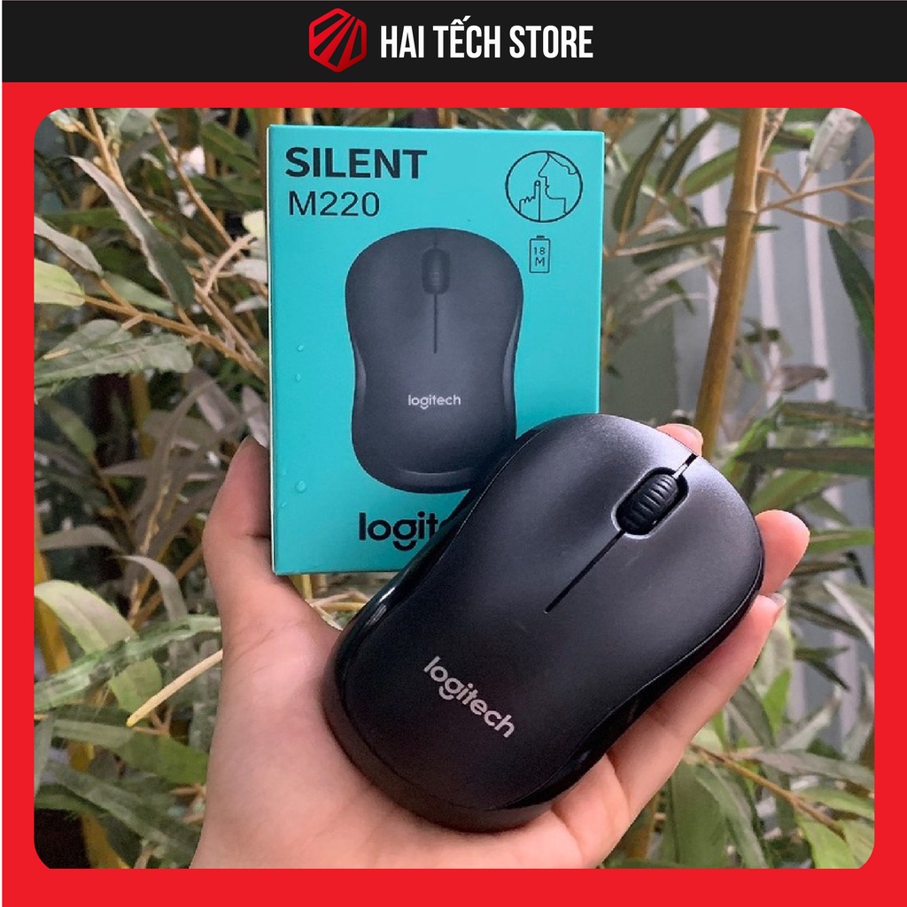 Chuột không dây M220 LOGITECH cảm biến quang học mượt mà 1000DPI , chuột máy tính thiết kế nhỏ gọn, chuột laptop