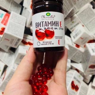 Vitamin E đỏ  270mg Nga mẫu mới