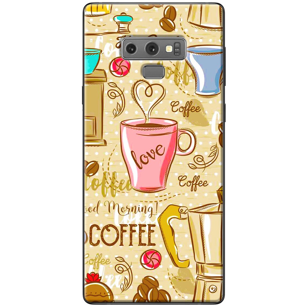 Ốp lưng nhựa dẻo Samsung Galaxy Note 4, Note 5, Note 7, Note 8, Note 9 Love coffee