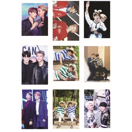 LOMO CARD 45 ảnh BTS NAMKOOK - RM + JUNGKOOK