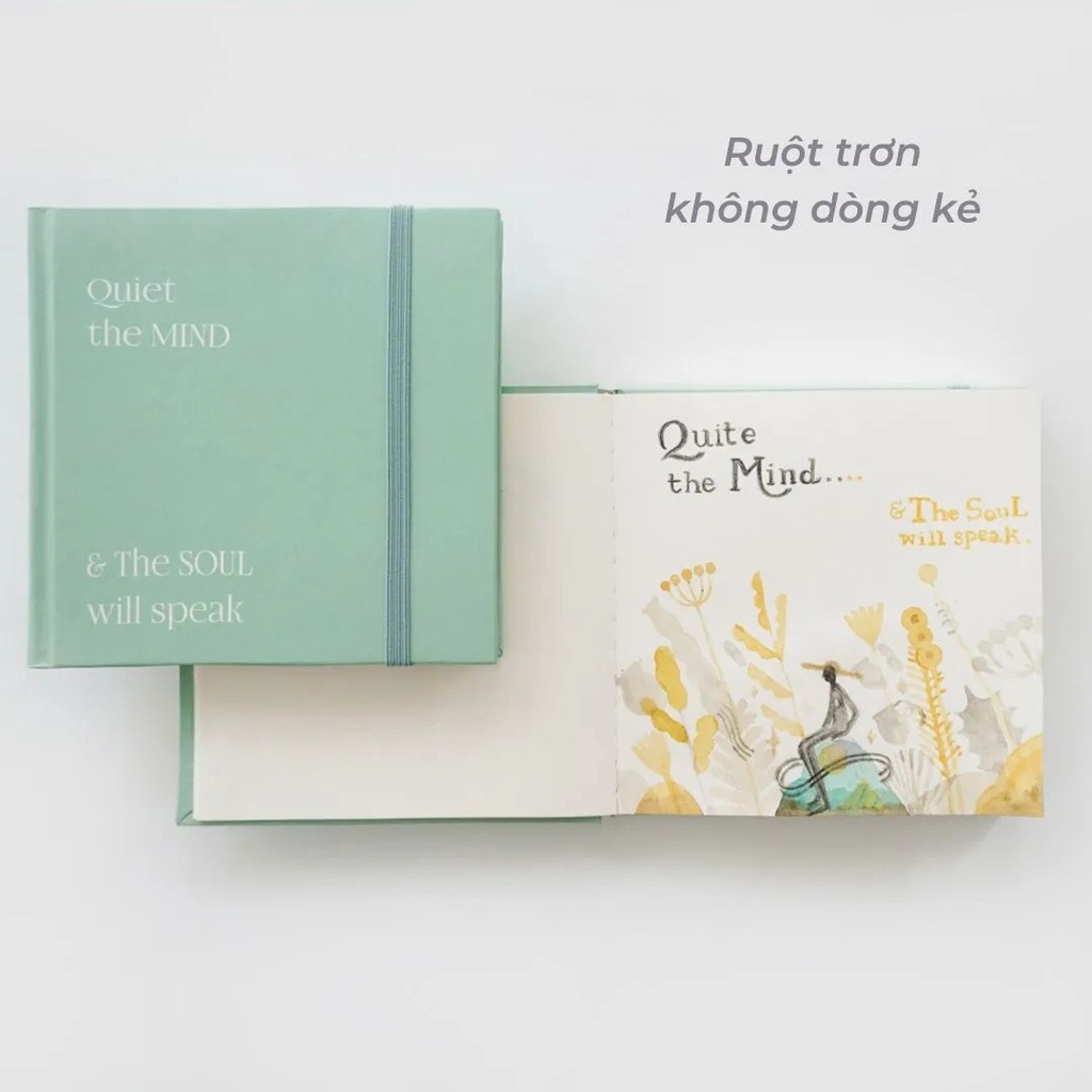 Sổ Vuông CRABIT Plain Trơn XANH MINT 130gsm 144 trang - Sổ tay ghi chép, bullet journal, daily sketch