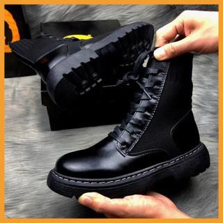 Giày da nam, giày boot cao cổ nam tăng chiều cao phong cách | BigBuy360 - bigbuy360.vn
