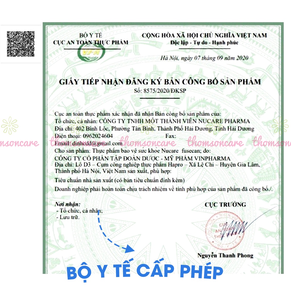 Viên uống tăng đề kháng Nucare Fusecan giúp chống oxy hóa từ chất Fucoidan có trong tảo nâu Nhật Bản - Hộp 30 viên